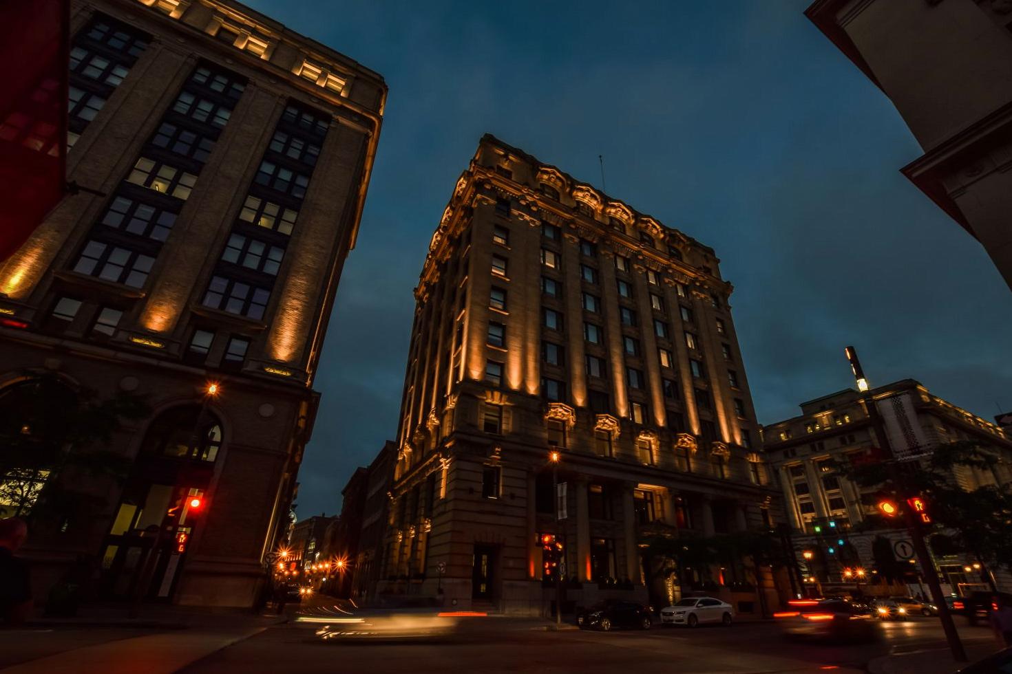 Montreal cityscape at night