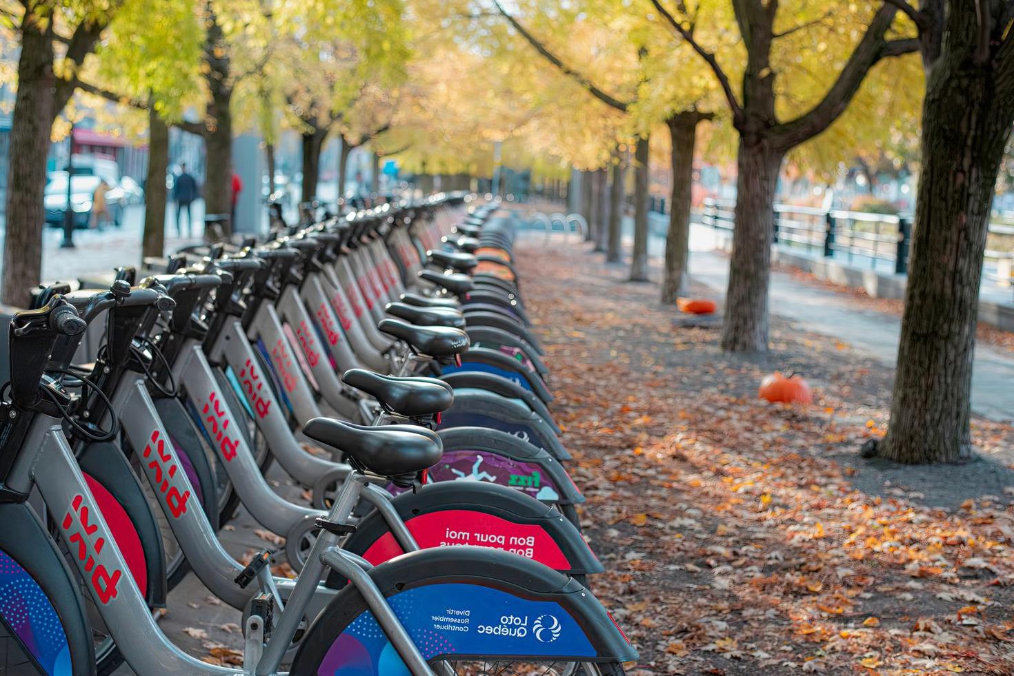 Bixi bike station