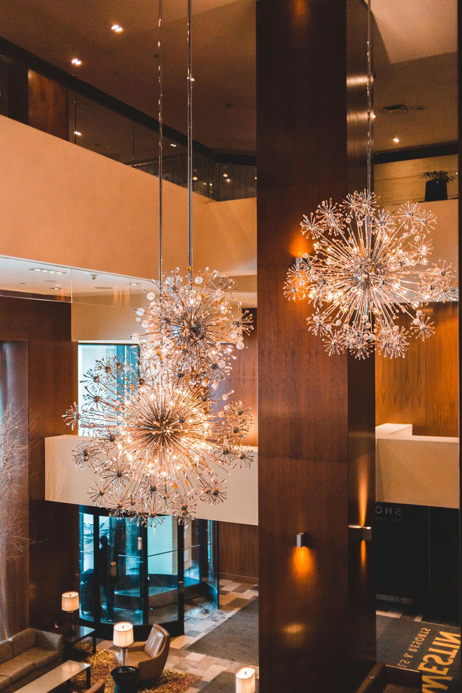 Elegant hotel lobby interior