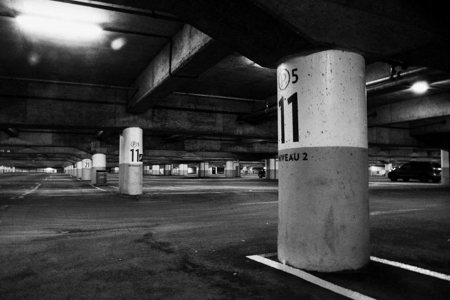 Hotel parking garage